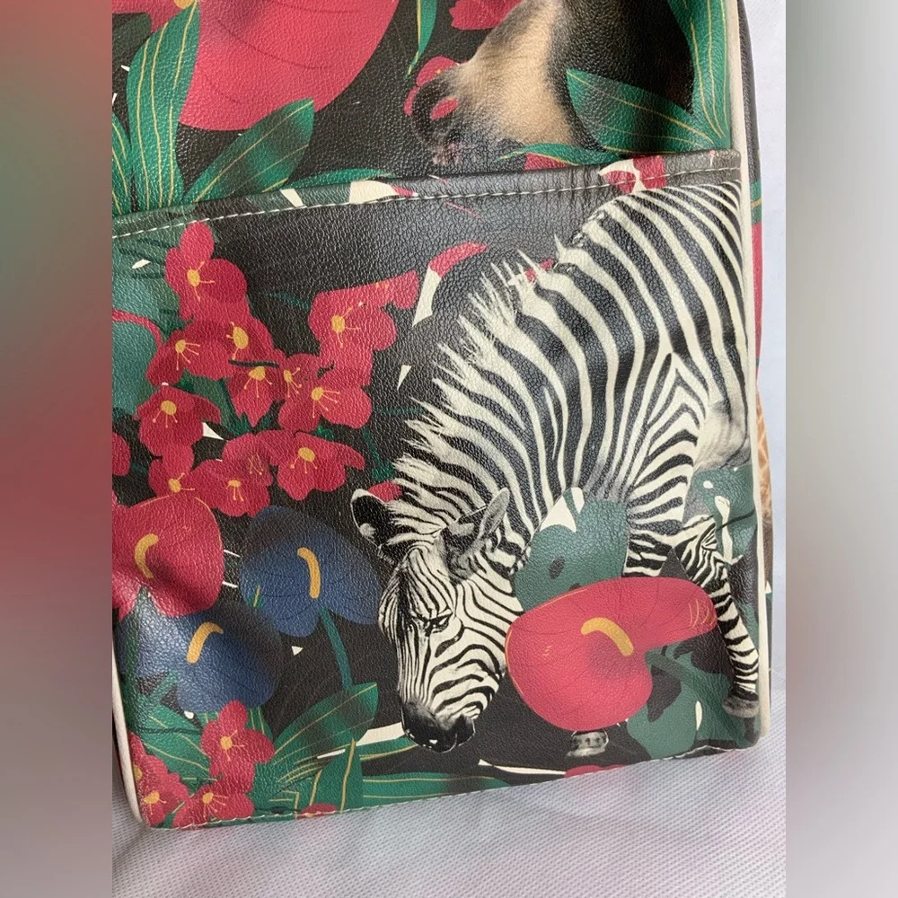 Floral animal Print Backpack - Multicolor